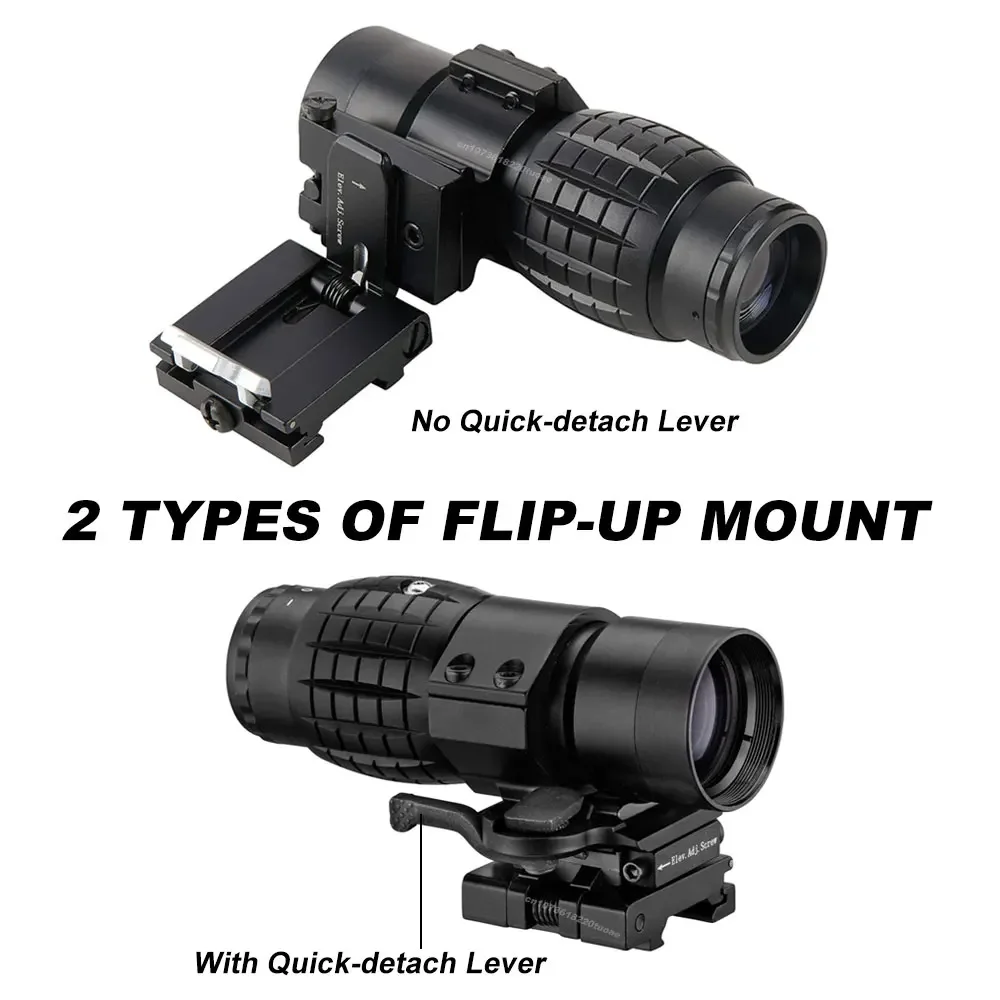 Tactical 3x30mm 3X Magnifier Metal Optics Scope Sight with 20mm Flip To Side Mount with Quick-detach Lever for Outdoor Hunting tactical magnifier scope rifle scope