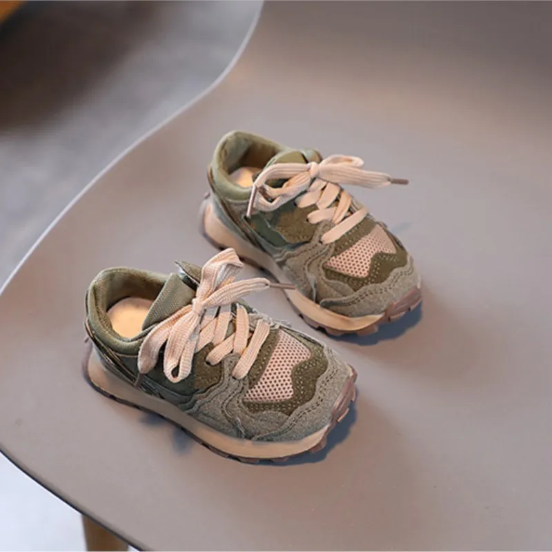 Boys Girls Summer Autumn Sneakers Kids Soft Sole Sports Shoes 2-12 Years Children Sneakers Flats Toddlers Running Shoes 2