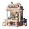 Big Size DIY Doll Machine Kids Coin Operated Play Game Mini Claw Catch Toy Crane Machines Music Doll Children Xmas Gifts Toys 4