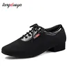 Men Modern Dance Shoes Boys Latin/Tango/Ballroom Shoes Rubber/Soft Sole Low Heels Man Dancing Shoes Black Professional 1
