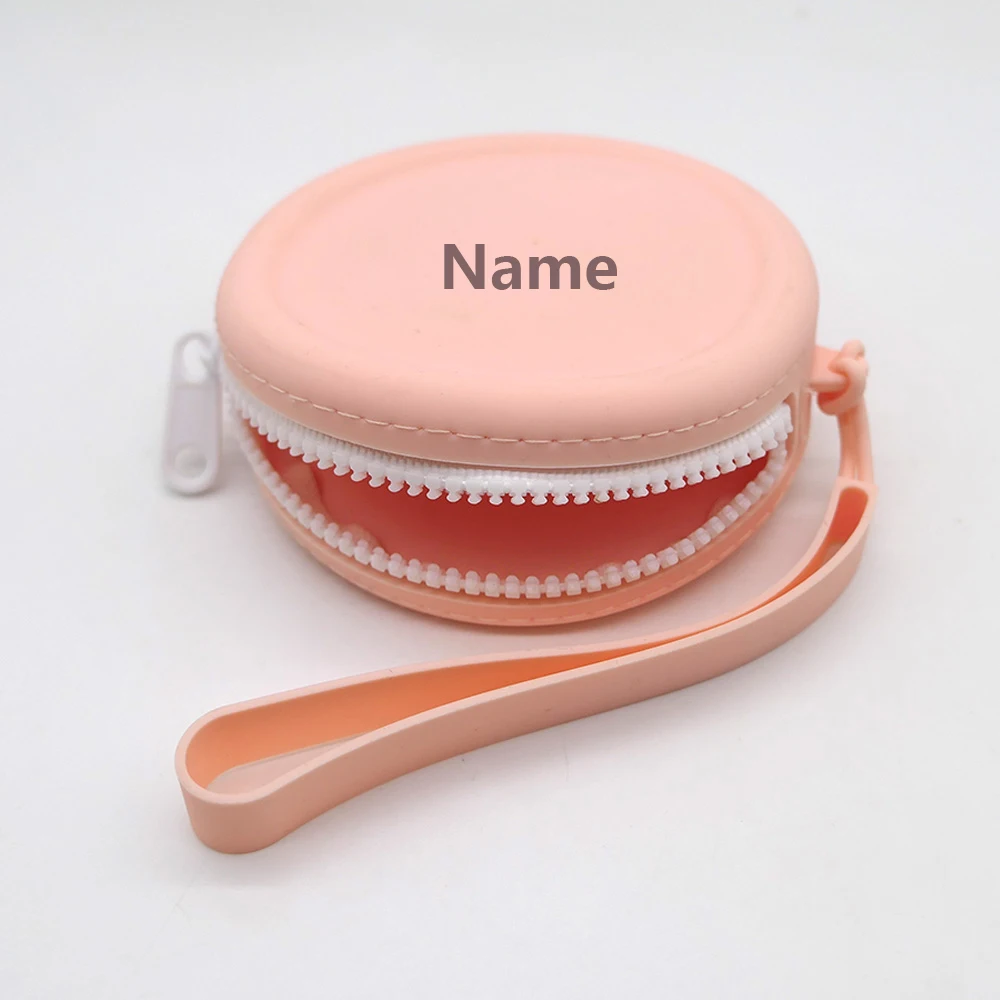 Free Name Printing Surprise Gift Baby Storage Box Pacifier Case Silicone Bag More Thoughtful and Unique