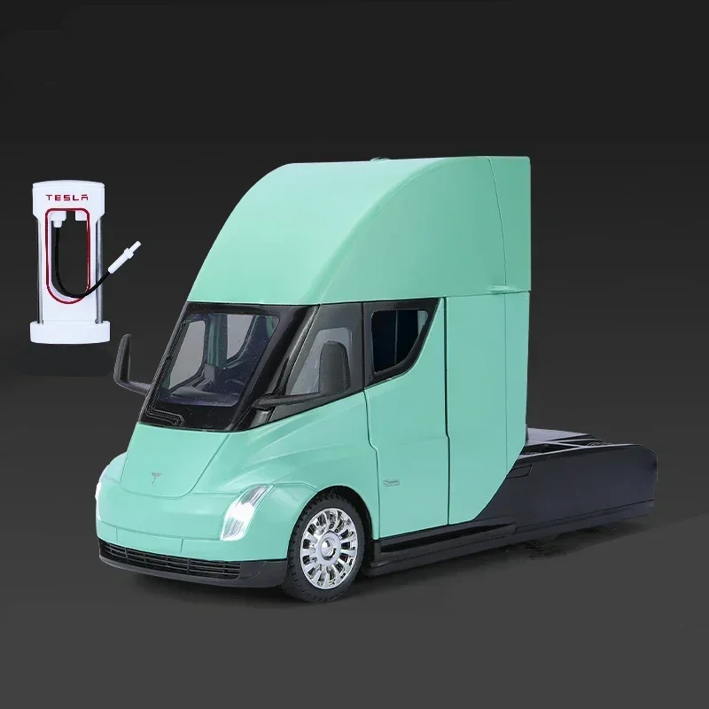 テスラ ミニカー Tesla Semi テスラセミ1:24