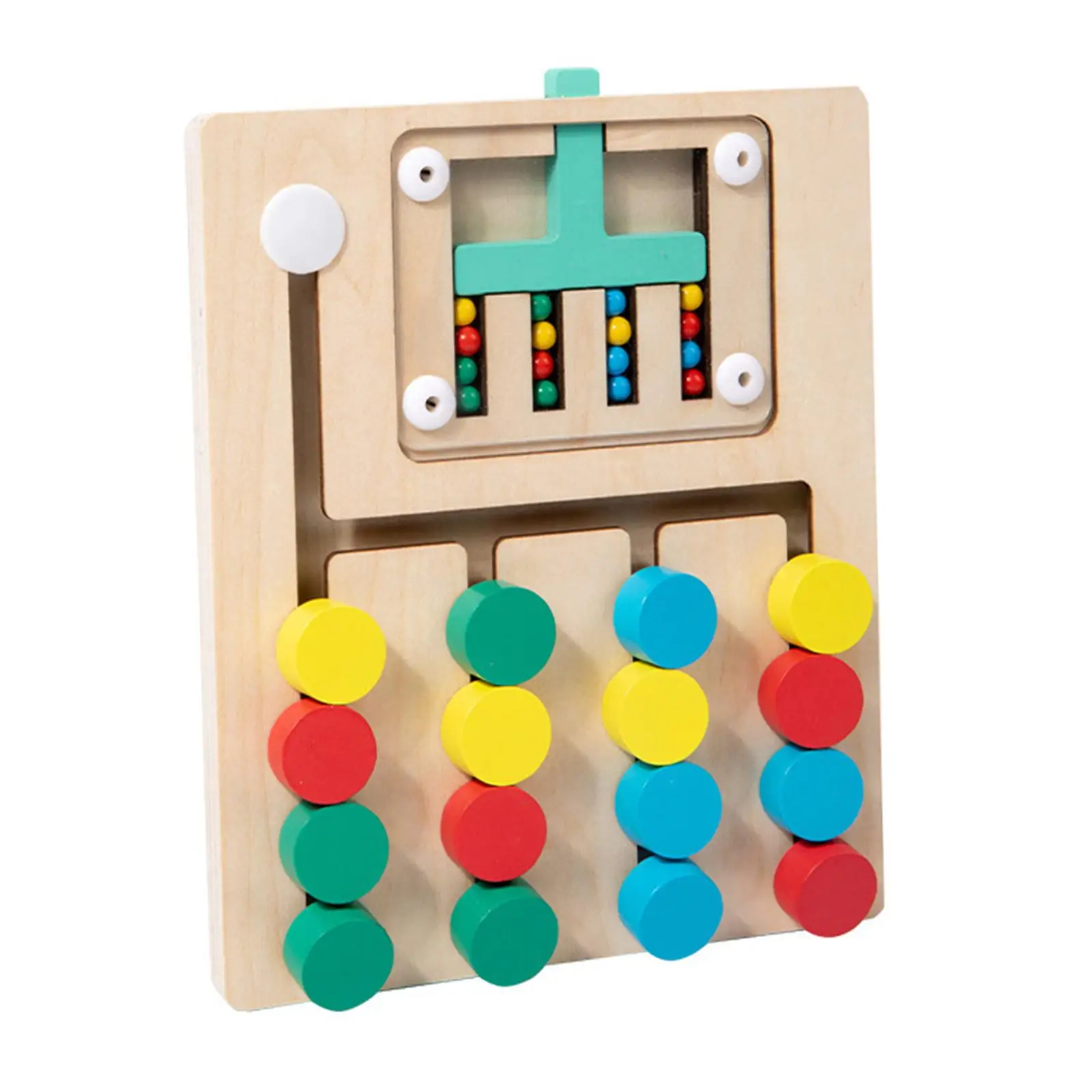 Montessori Wooden Color Matching Puzzle Board Brain Teasers Game for Easter