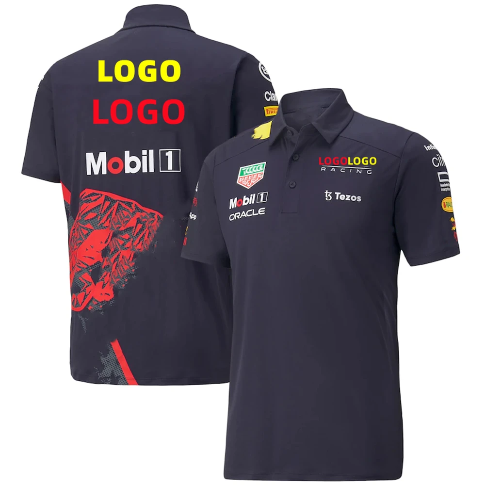Оркул Red Color Bull Racing 2022 Футболка Поло для команды гонщиков Униформа MAX VERSTAPPEN Формула