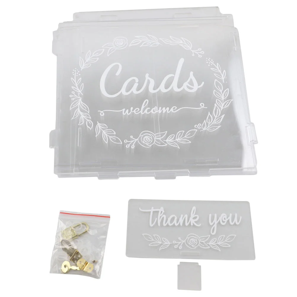 

Box Card Wedding Boxes Lock Suggestion Holder Money Gift Party Donation Letter Slot Complain Ballot Birthday Urn weddings