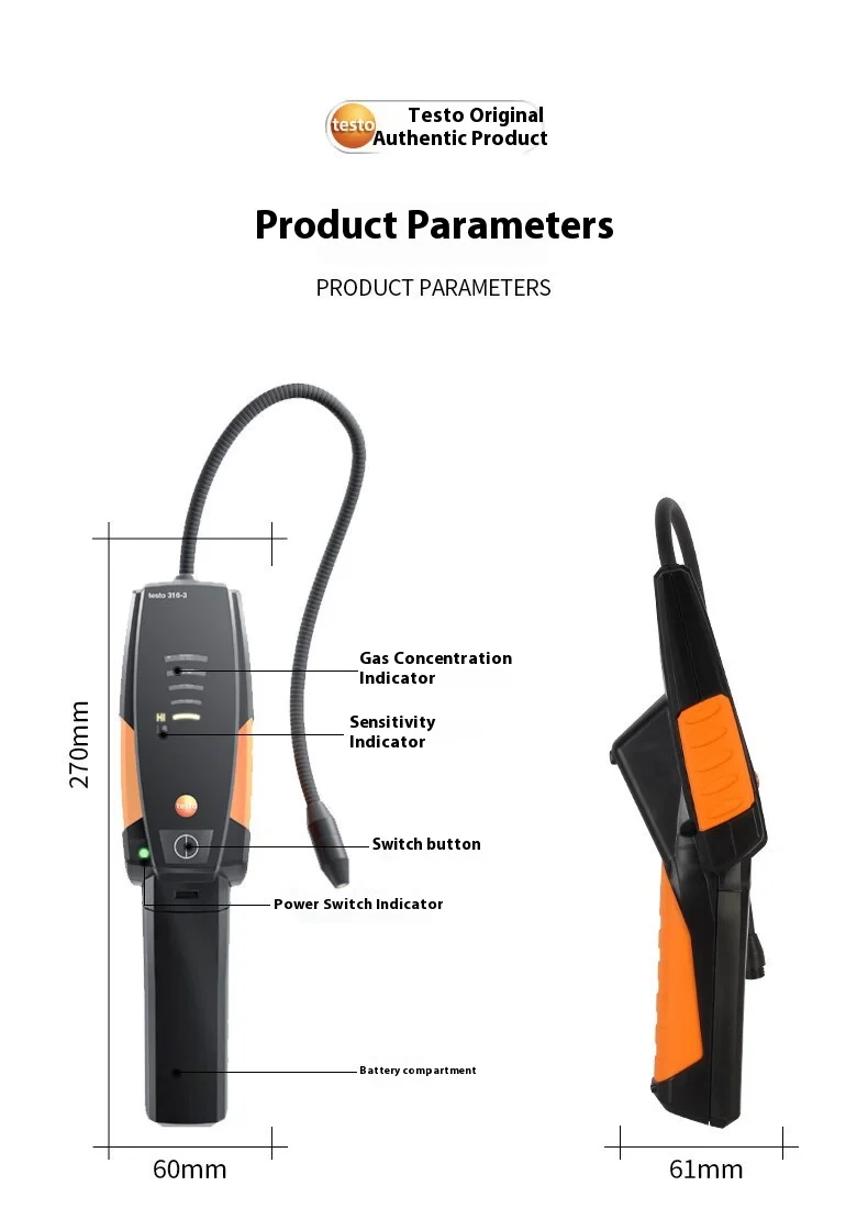 Testo 316-4 /Testo-316-4 Refrigerant Leak Detector TESTO316-4 Ammonia Refrigeran