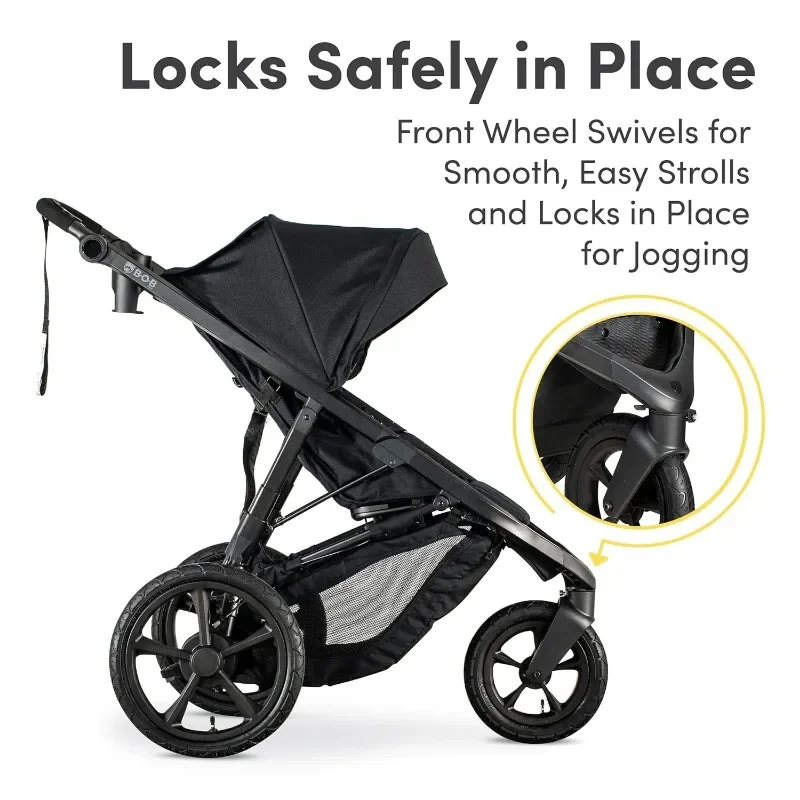 Wayfinder Jogging Stroller with Independent Dual Suspension 6