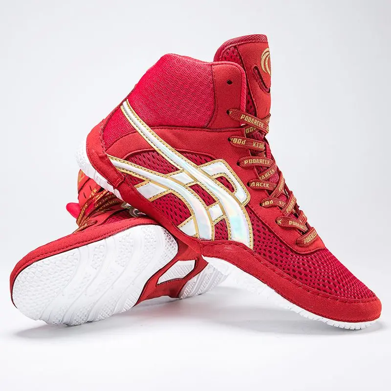 Boxing Shoes Lightweight Boxing Training Fighting Competition Sneakers Men's Women's High Top Professional Wrestling Shoes
