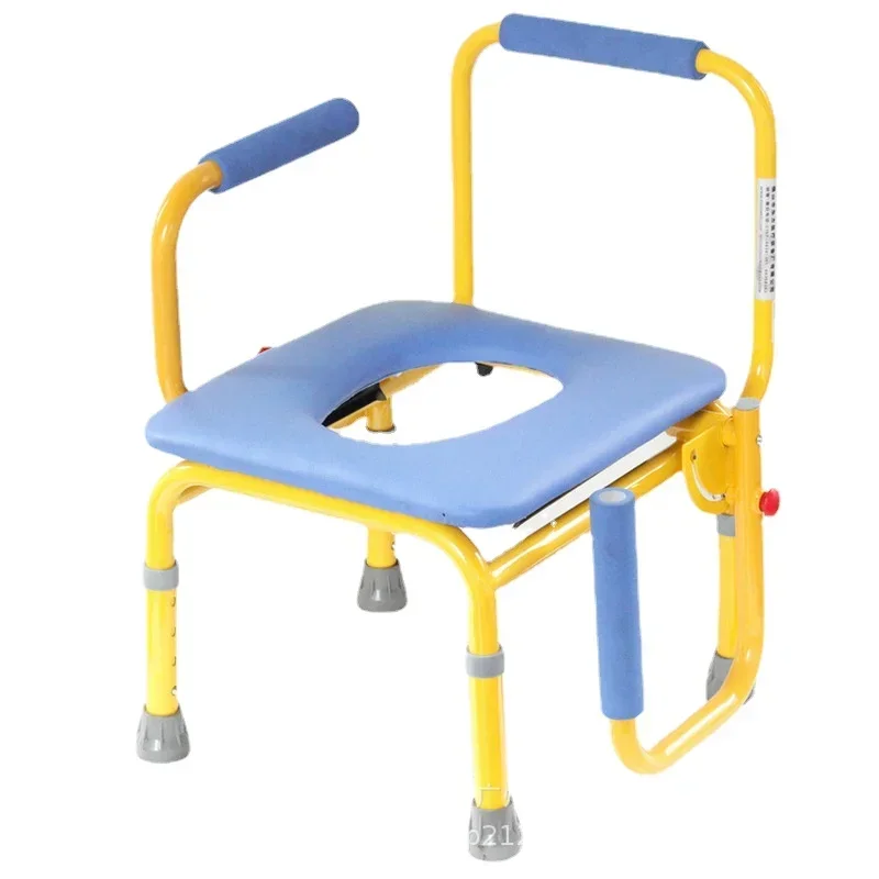 Children's Commode Chair, Adjustable Mobile Toilet,Multipurpose Shower Chair,Anti-Slip Armrest Potty Kids, Toddler Safety Potty. 6