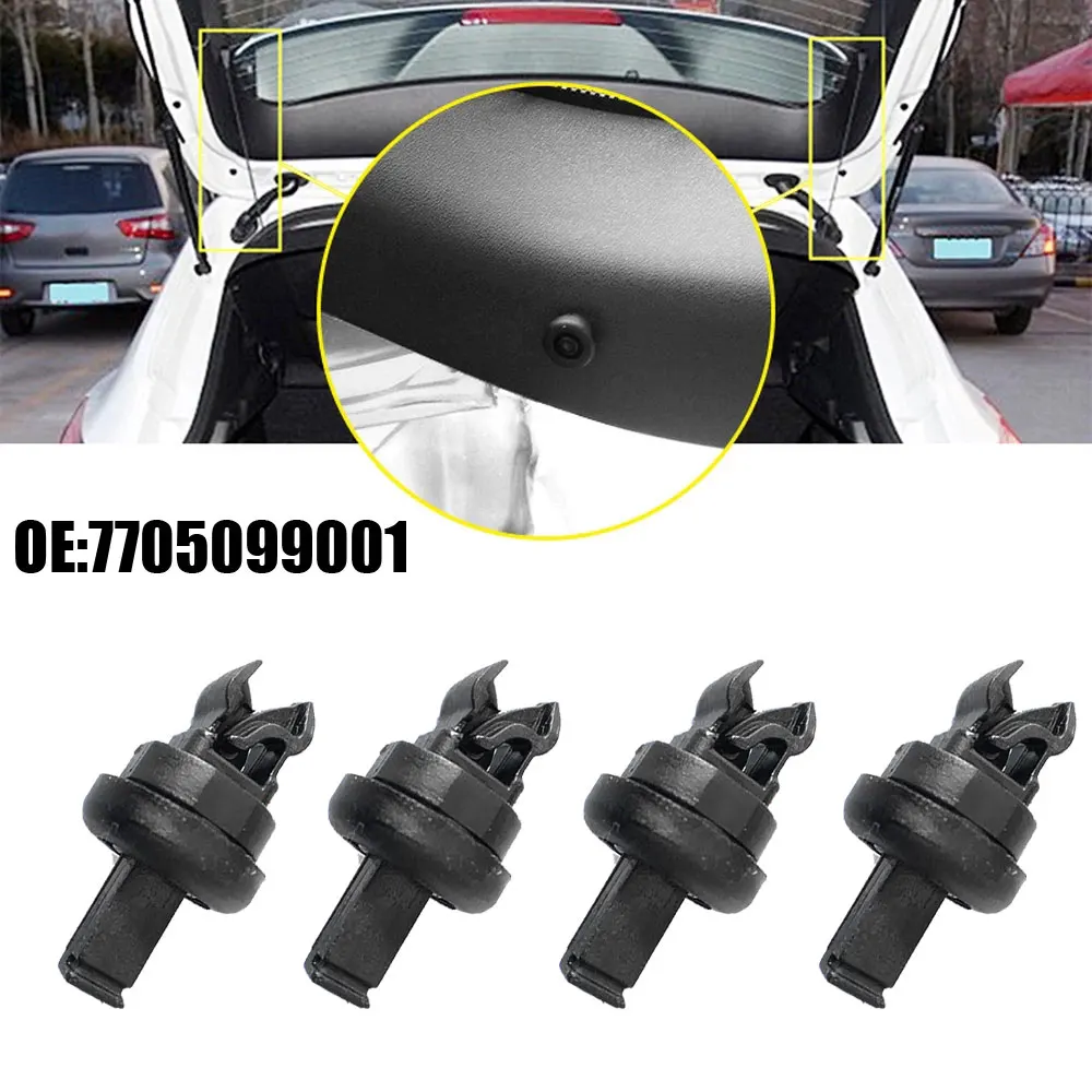 4Pcs 7705099001 Car Rear Boot Parcel Shelf String Hanger Brakcet Clips Per Renault Clio Megane Scenic Laguna Modus Mk1 Mk2 Mk3