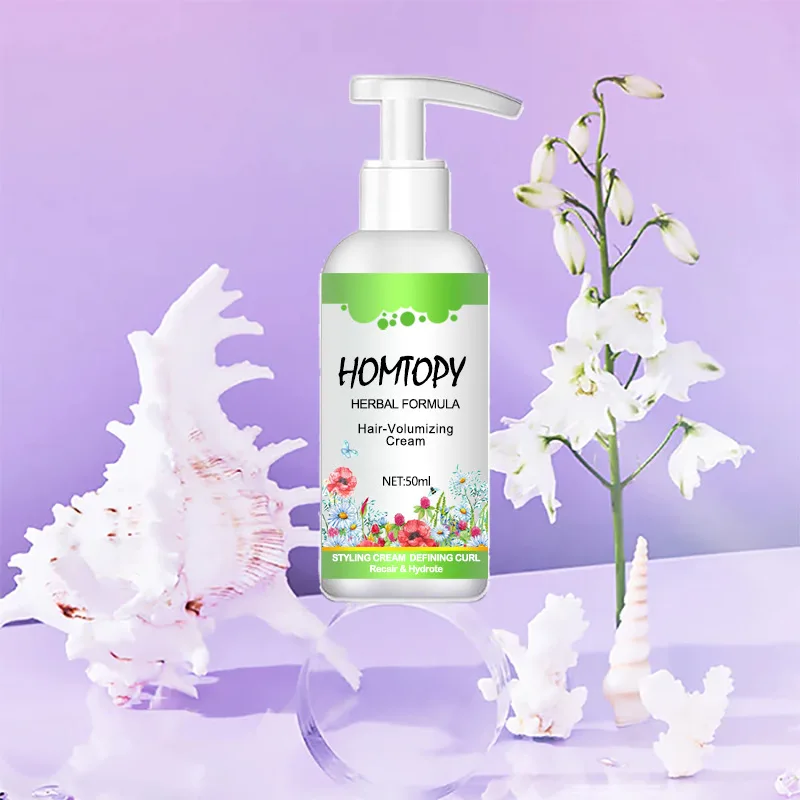 Description Picture 3 of itemCurl Booster Defining Cream Hair Curling Enhancer Moisturizing Styling Repair Curling Essence Elastin Setting Cream 50ml