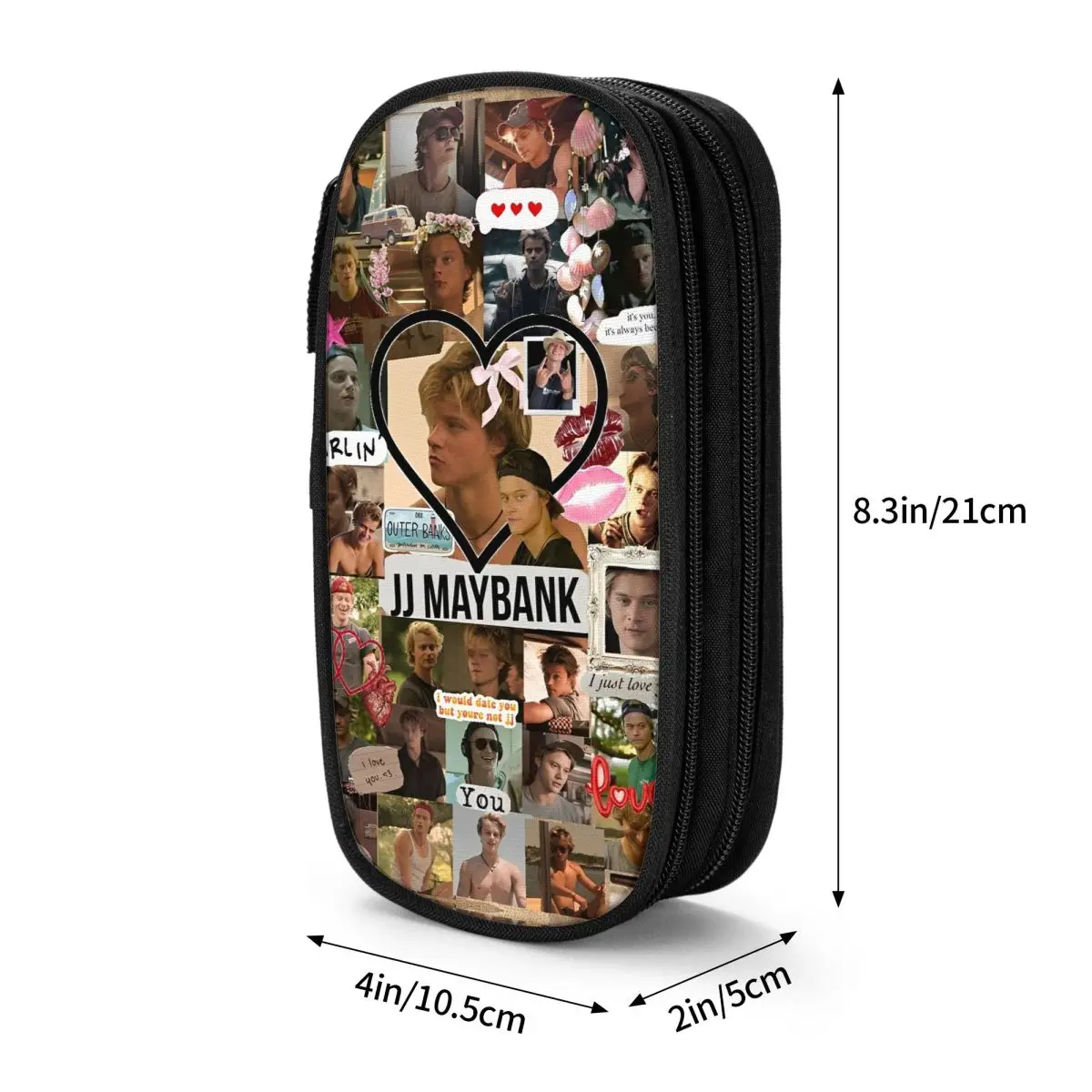 JJ Maybank Outerbanks Pencil Cases TV Series Pen Holder Student Large Storage Bag Students Stationery