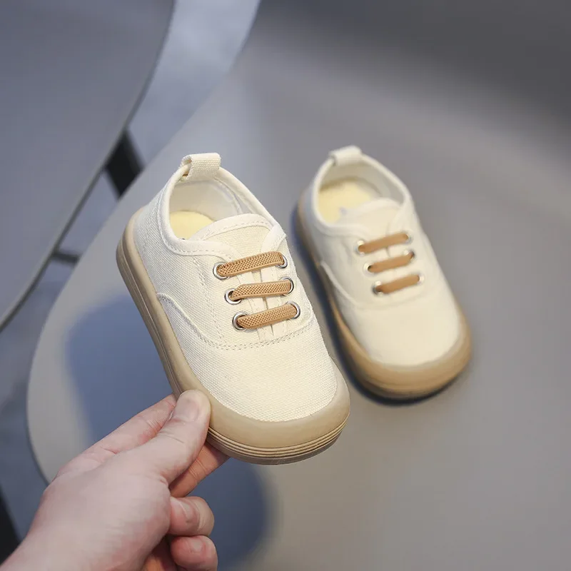 Kids Casual Canvas Shoes for Baby Boys Girls Outdoor Sneakers Comfortable Non Slip Soft Soled Infant Toddler Shoes Size 19-28