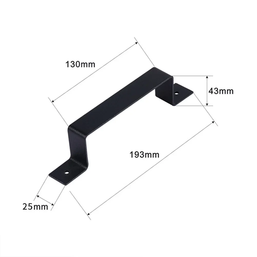 Description Picture 5 of itemSliding Barn Door Handle Hardware Set Pull Flush Gate Hardware Kit Set Matte Black Iron Door Lock Home Improvement