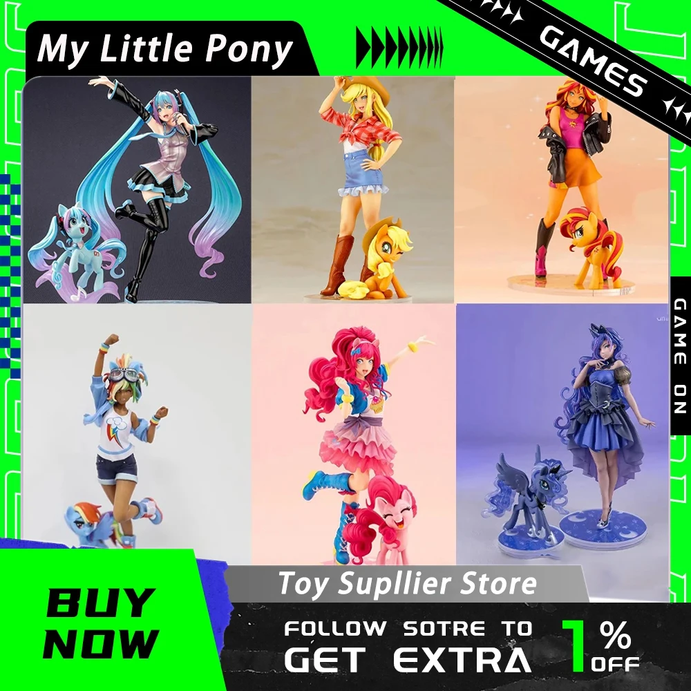 

My Little Pony Figures Fluttershy Rainbow Dash Anime Model Figures Cute Applejack Twilight Sparkle Figurine Pvc Doll Toys Gifts