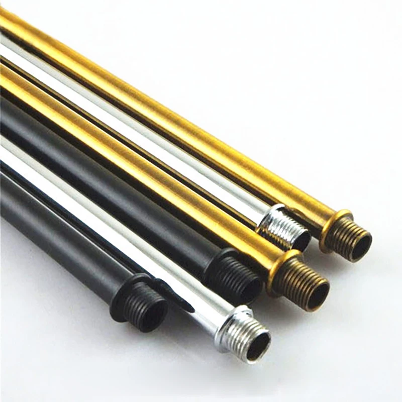 M10 Double-head Male Thread Hollow Tube Copper/Gold-bronze M10*1mm Fine Tooth Connecting Pipe Vintage Lighting Accessories