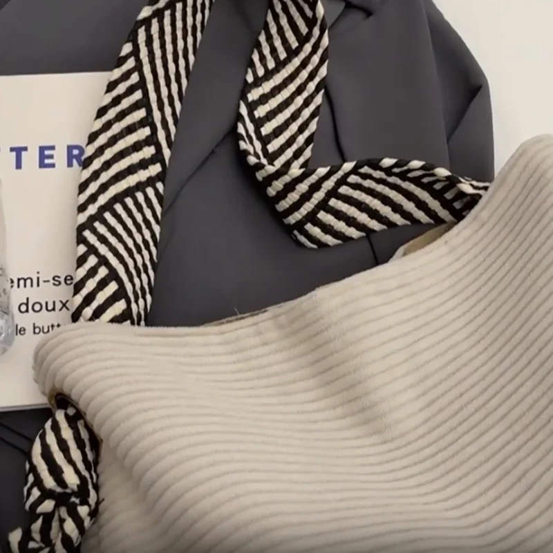 Women's Corduroy Bag Large Capacity Tote Shoulder Bag Female Casual Hobo Bag Commuting Handbag Shopping Bag