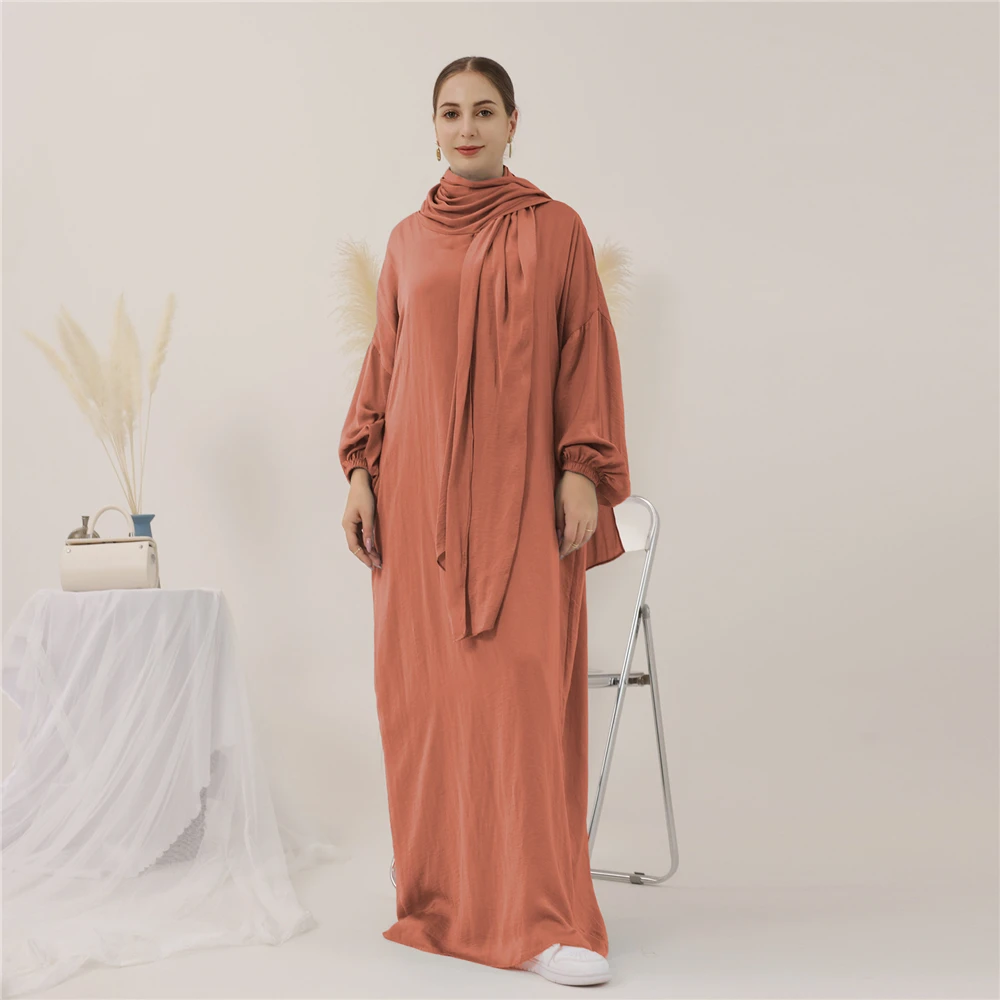 

Muslim Abaya Prayer Dress One-piece Hooded Smocking Sleeve Islamic Clothing Women Robe Dubai Saudi Black Robe Turkish Modesty