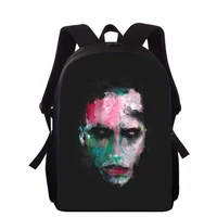 Marilyn Manson 16" 3D Print Kids Backpack Primary School Bags for Boys Girls Back Pack Students School Book Bags 2