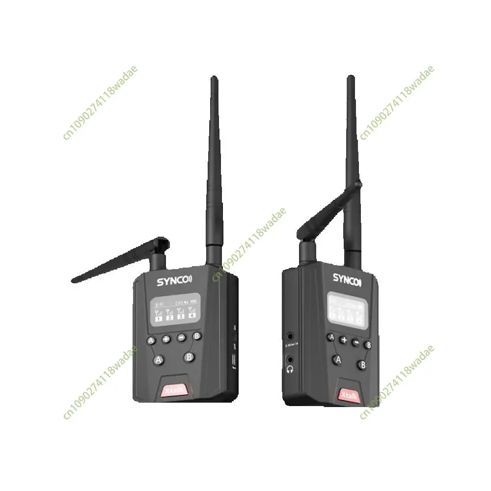 SYNCO Xtalk Link 무선 인터콤 시스템 안정적인 통화 거리 최대 700미터 A/B 듀얼 채널 다중 인터콤 마이크