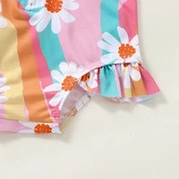 Summer Beach Infant Girl Swimsuit With Swim Cap  Rash Guard Long Sleeve Bathing Suit Stand Neck Zipper Beach Zip Up Swimsuits 5