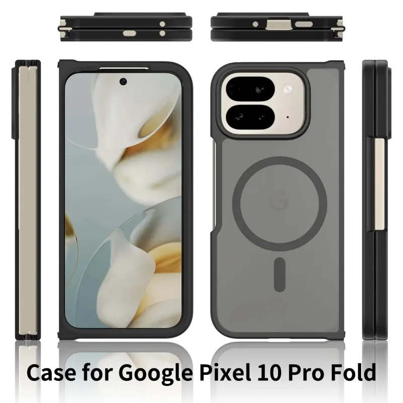 Magnetic Matte Translucent Anti-Fall Case with MagSafe Wireless Charging Compatibility