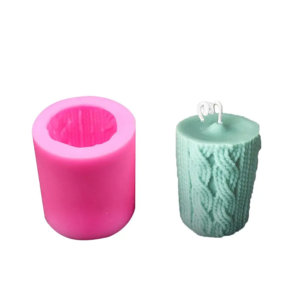 Exquisite Candle Mold-knitting Wool Ball Candle Mould-cylinder