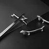 Kitchen Accessories Zinc Alloy Cutlery Bracket Holder Silver Fawn /Little Dog Shape Cutlery Storage Cute Chopsticks Holder 1