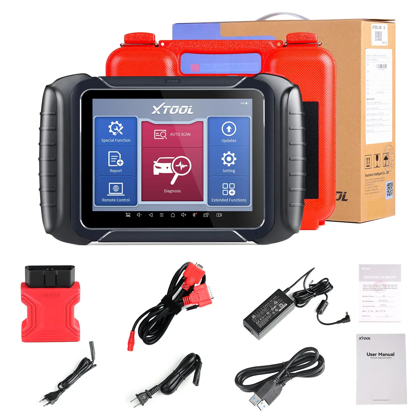 XTOOL D7 Automotive Diagnostic Tool , BiDirectional Scan Tool with OE