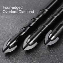 

NewShark 4/5/6/8/10/12mm Cross Hex Tile Drill Bits for Glass Ceramic Concrete Hole Opener Hard Alloy Triangle Electric Bit Tools