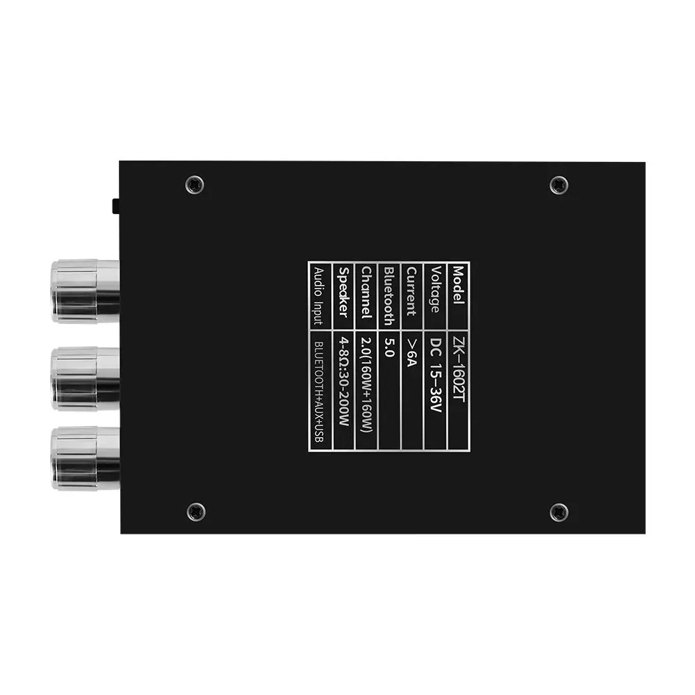 ZK-1602T TDA7498E Bluetooth 5.0 Subwoofer Amplifier Board 2*100W 2.0 Channel High Power USB Audio Stereo Amplifier Board AMP audio amplifier board