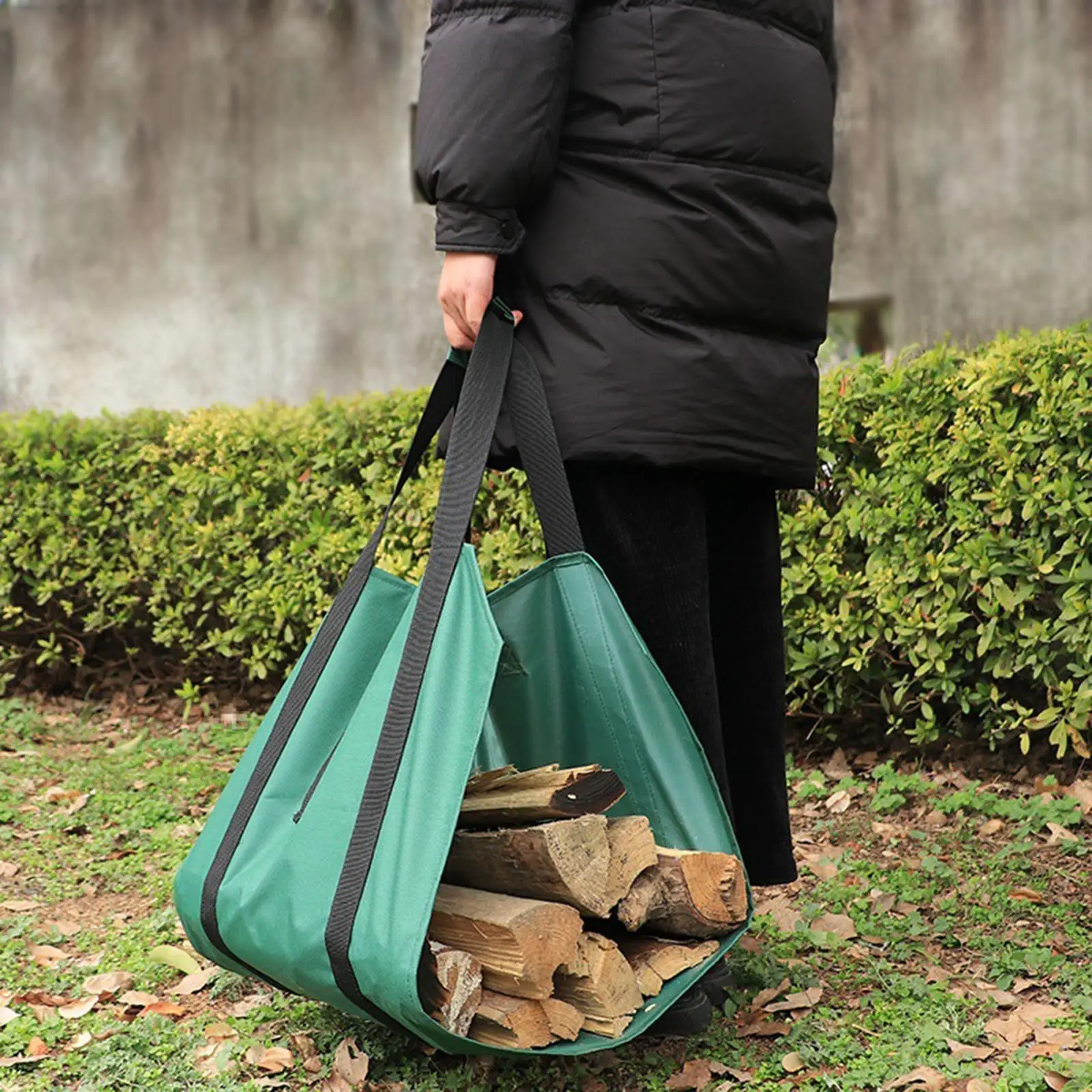Firewood Log Carrier Large Capacity Firewood Holder for Camping Trip Travel 4