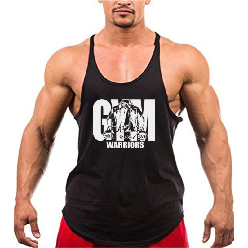 

Y Back Bodybuilding Stringer Tank Top Men Cotton Gym Sleeveless Shirt Men Fitness Vest Summer Singlet Sportswear Workout Tanktop