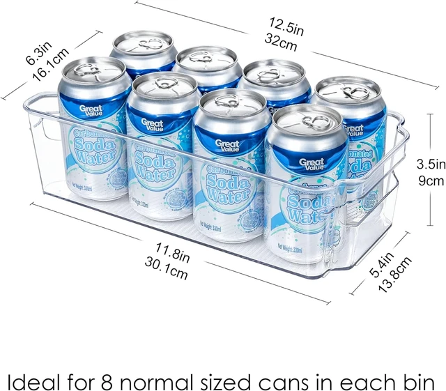 HOOJO Refrigerator Organizer Bins - 14pcs Clear Plastic Bins For Fridge,  Freezer, Kitchen Cabinet - AliExpress