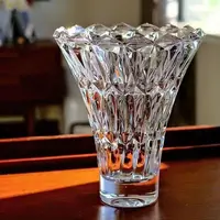 Enjoy Life Delicate Glass Vase Luxury Clear Bright Home Decorative Water Pot Resplendent Table Room Flower Holder Ornaments 1