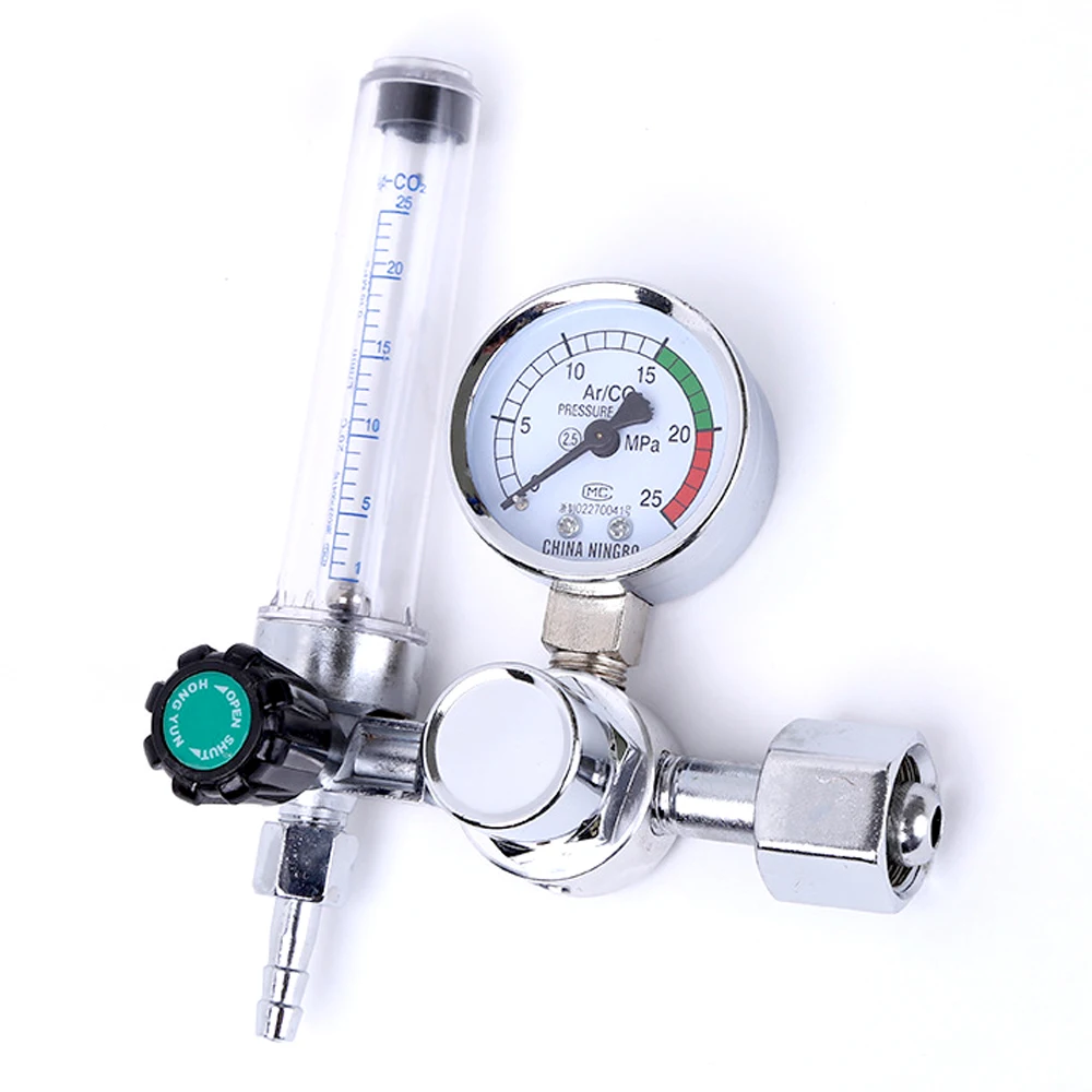 Argon CO2 Gas Pressure Regulator Flow Meter 0-25Mpa Welding