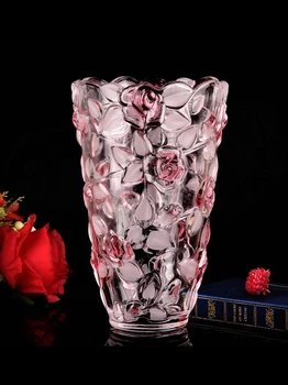 Crystal Glass Rose Vase 1