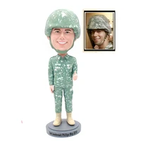 Custom Bobblehead, Personalized Handmade Army Figures, Camouflage Uniforms for Soldiers, Based on Pictures 1