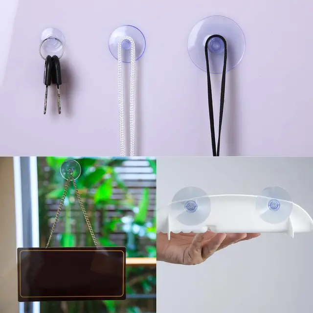 10Db 20/30/40 Mm Gombás Fej Balek Átlátszó Pvc Haltartály Üvegszívó Perforált Tiszta Szívó Csésze Az Otthoni Dekorációs Tükrökhöz - Image 2