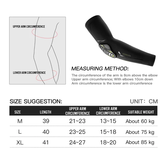 1 PCS Elastic Basketball Elbow and Arm Protectors Fitness Running and Cycling Sports Shock-absorbing Honeycomb Elbow Protectors 6