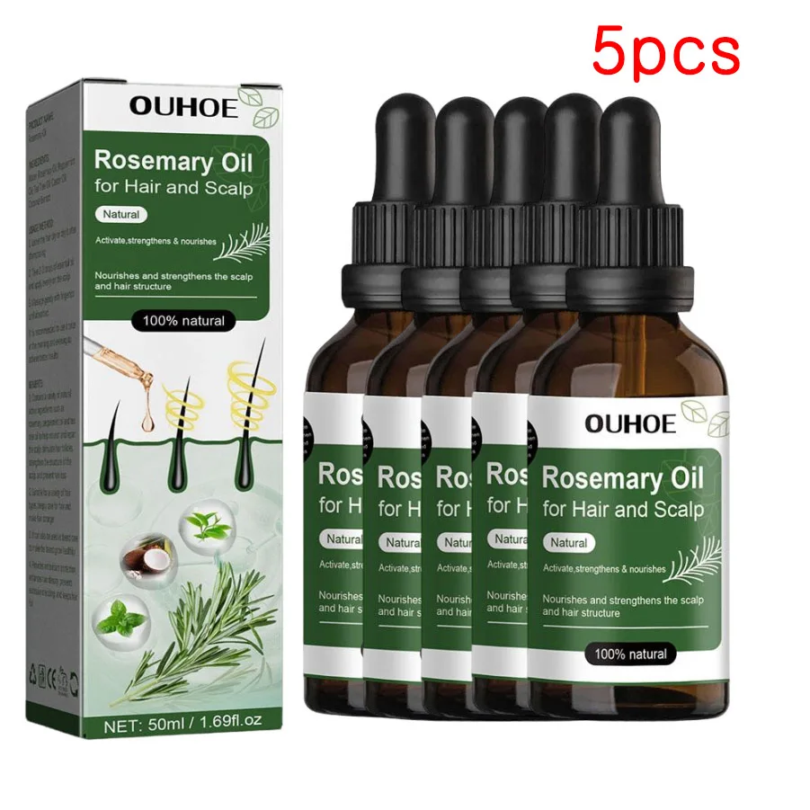 زيت إكليل الجبل لنمو الشعر 50 مل زيت أساسي لنمو ال...