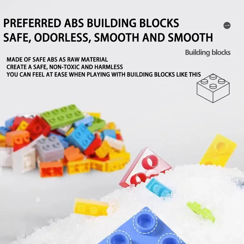 Children's Large Particle Building Blocks with Straps for Boys and Girls Educational Early Education Toys