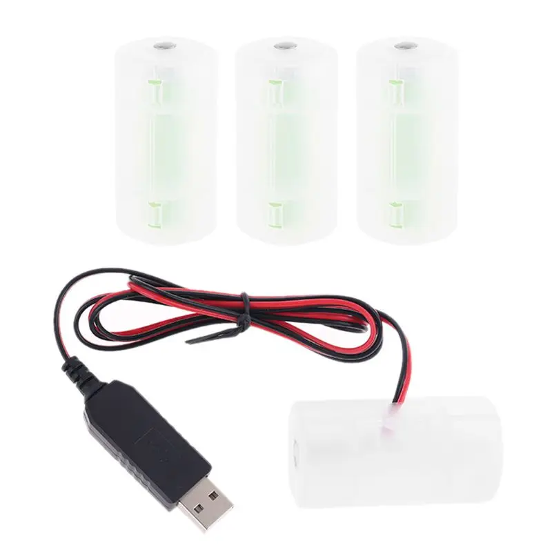 

Универсальный USB-кабель питания LR20 размера D, USB-кабель питания 1,5 В, 3 В, 4,5 В, 6 В, Прямая поставка