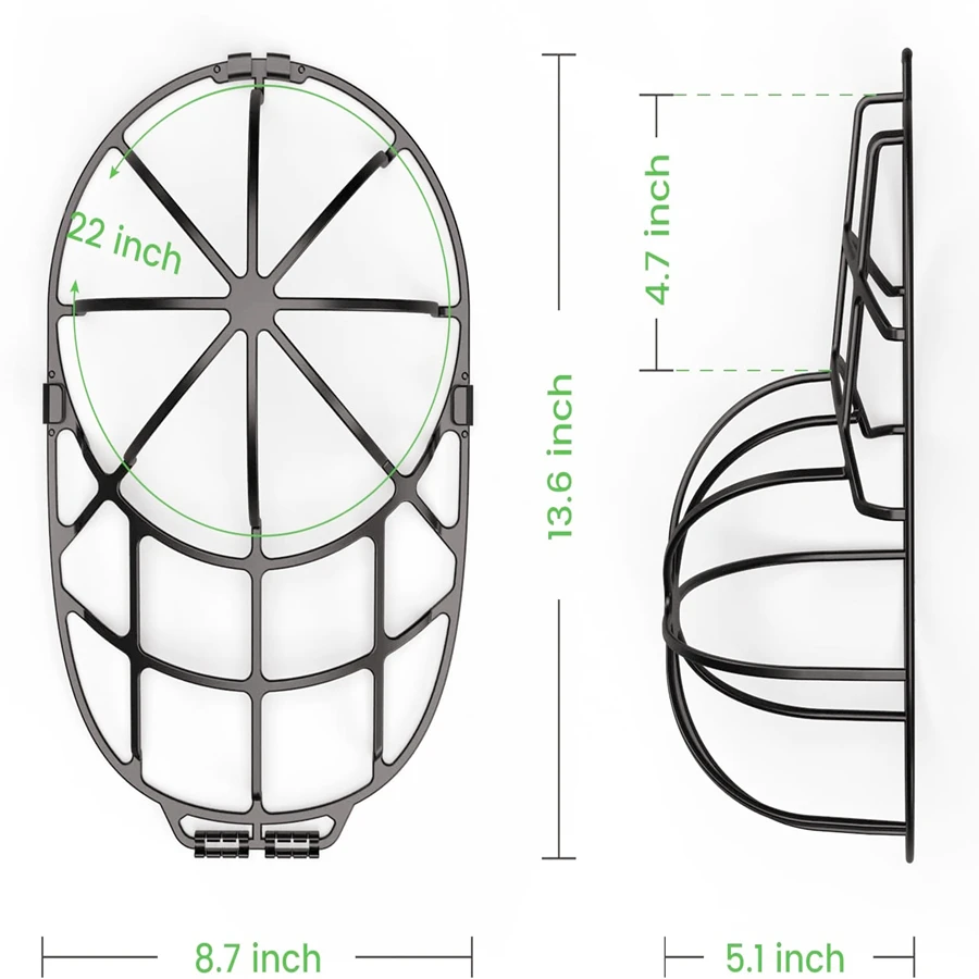 Hat Washing Tool Multifunctional Baseball Cap Washer Fit for Adult/Kid's Hat Washer Frame/Washing Cage Double-deck Hat Cleaners Shaper Protector