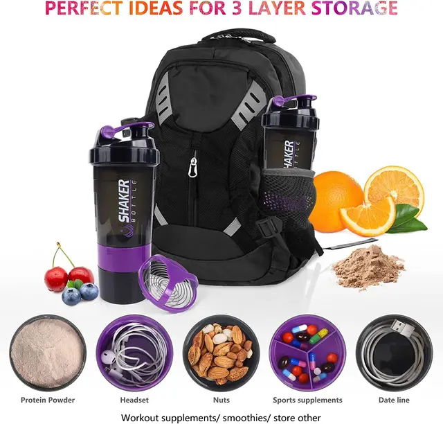 500ML Shaker Cups Portable Protein Powder Shaker Water Bottles Outdoor Sports Milkshake Kettle Gym Fitness Mixing Shake Cup 2