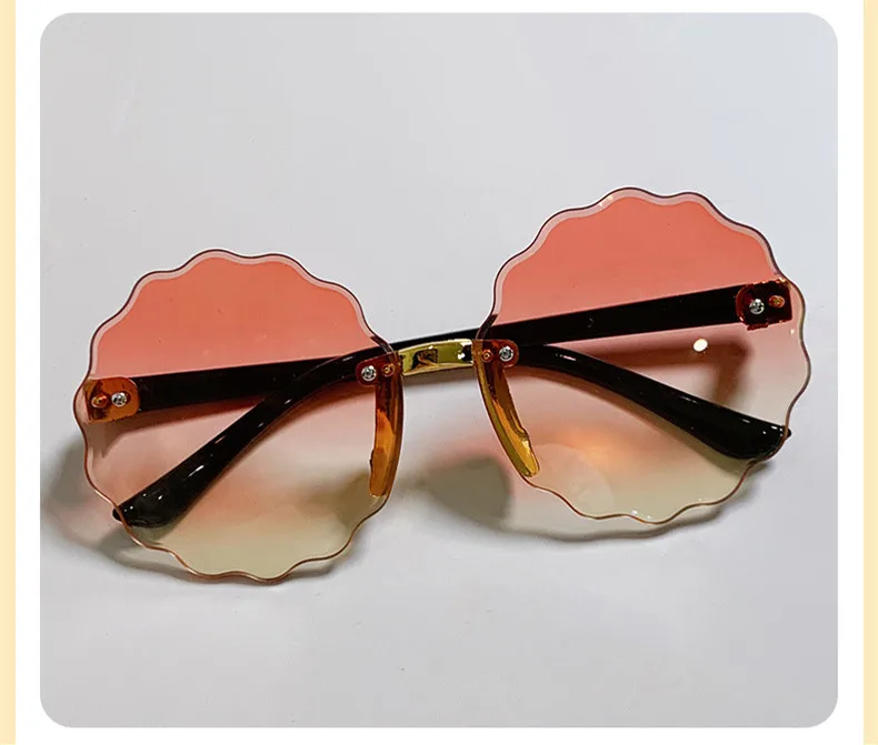 Children's Color Changing Sunglasses Retro Fashion Shade Sunglasses Girl Baby Frameless Party Travel Sunglasses_voghion.com