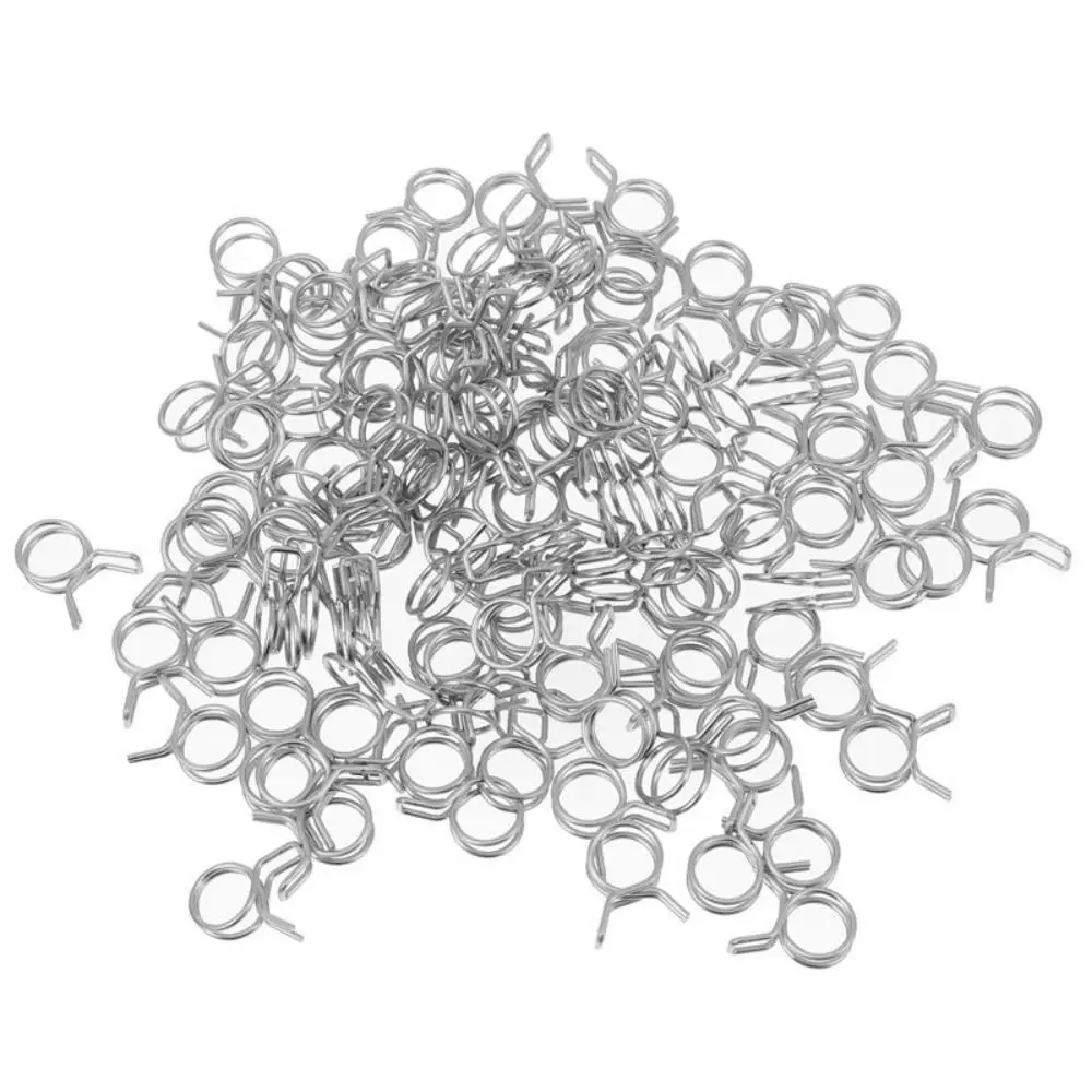 Tube Hose Clamp Fuel Line Hose Tubing Spring Clips Clamps Kit Elastic Sealing Steel Buckle Water Pipe Hoop Set 5mm-30mm 10Pcs hose clamps