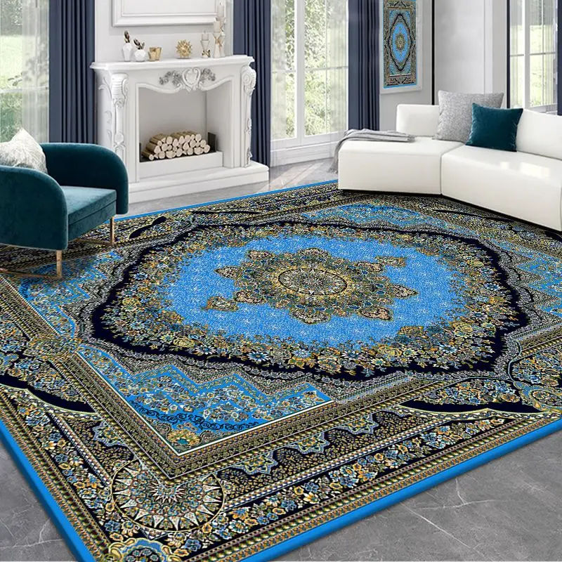 High End Persian Carpets for Living Room Bohemian Style Coffee Tables Mat Large Size Washable Home Decor Rugs Non-slip Floor Mat 3