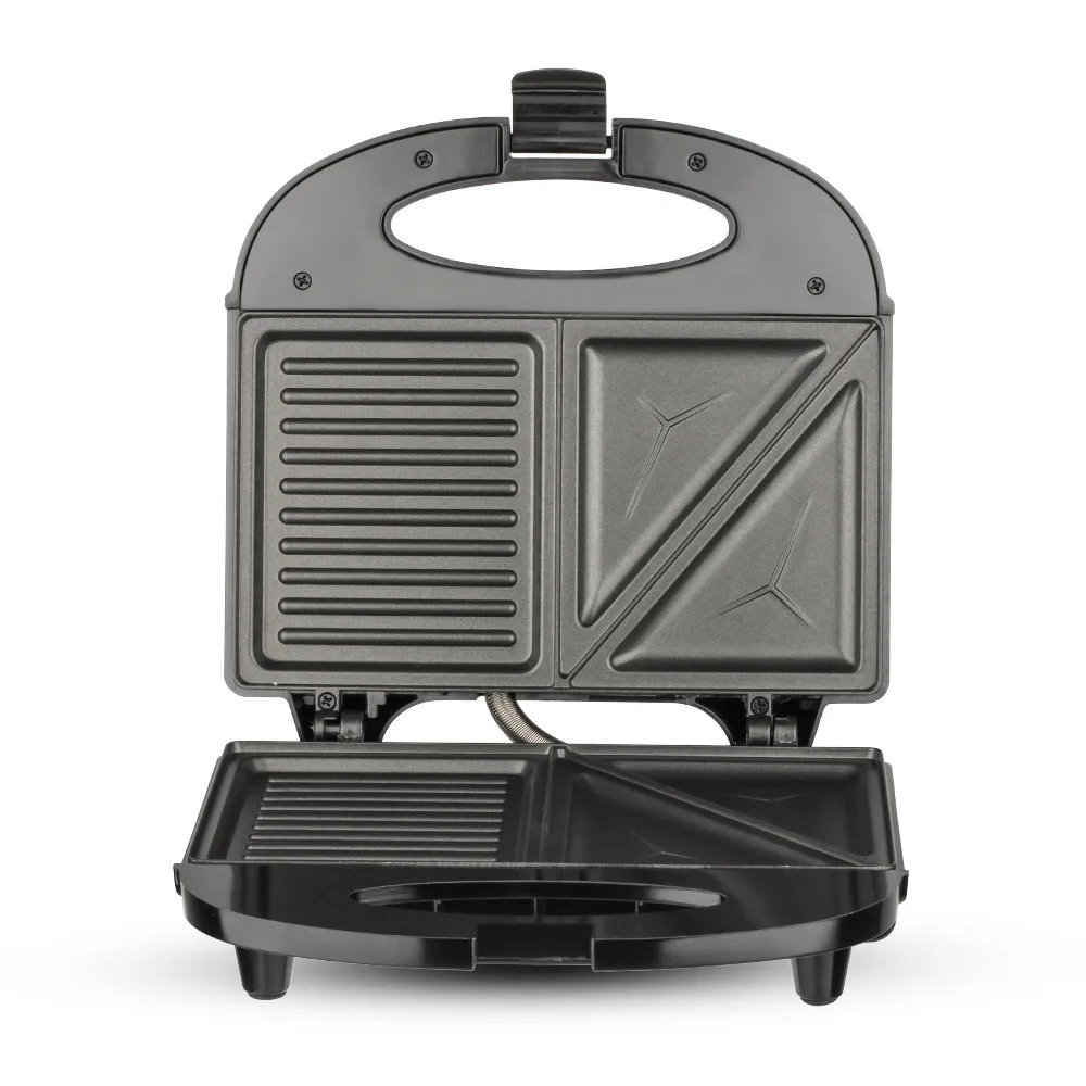Electric Sandwich Maker with Non-Stick Plates Waffle Maker 2-IN-1 Cooking Breakfast Machine Grilled Cheese Tuna Melts Snacks 2