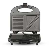 Electric Sandwich Maker with Non-Stick Plates Waffle Maker 2-IN-1 Cooking Breakfast Machine Grilled Cheese Tuna Melts Snacks 2
